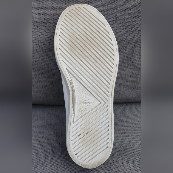 Lacoste Girls White Trainers Pink Detailing Vgc uk1 summer Sneakers - Picture 13 of 16